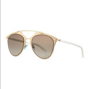 "Dior Reflected" Two-Tone Aviator Sunglasses